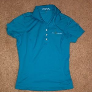 Blue Nike golf shirt size S